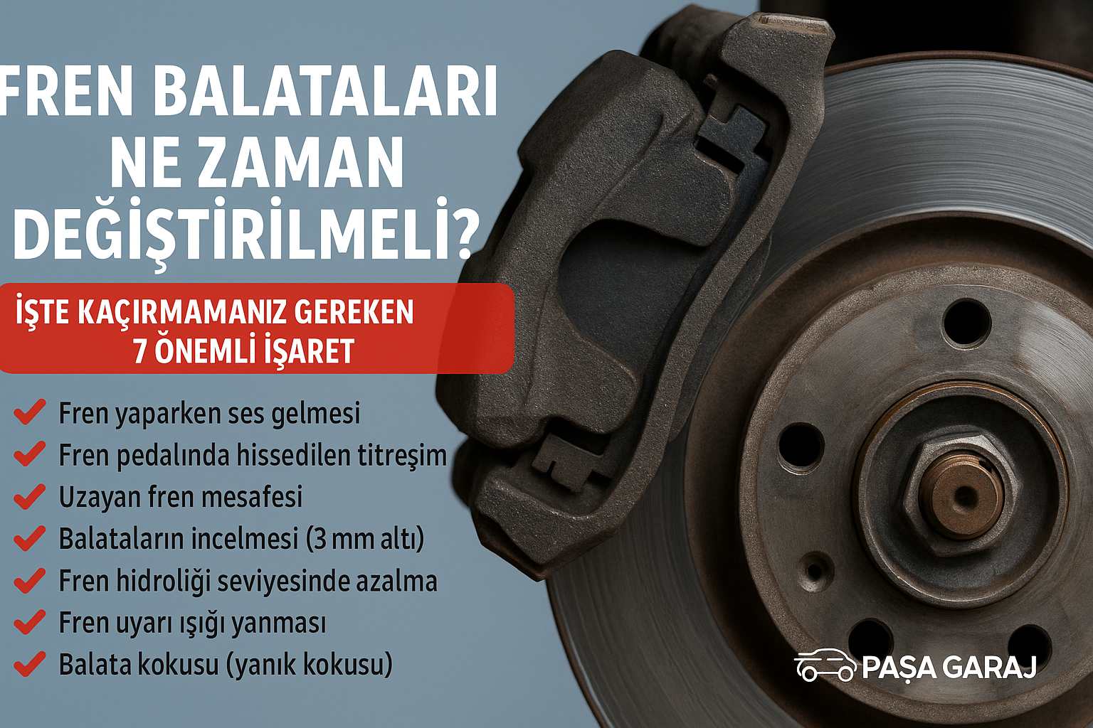 Fren Balataları Ne Zaman Değiştirilmeli? İşte Kaçırmamanız Gereken 7 Önemli İşaret